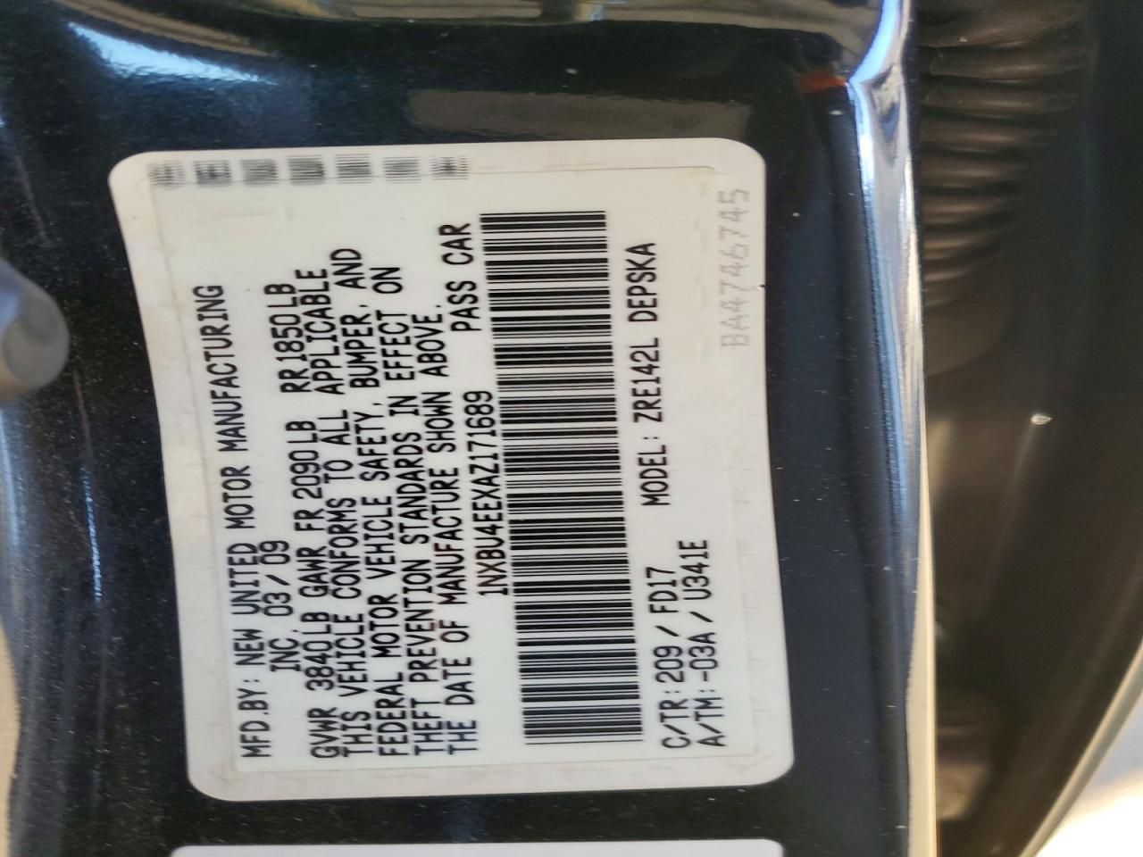 2010 Toyota Corolla Base