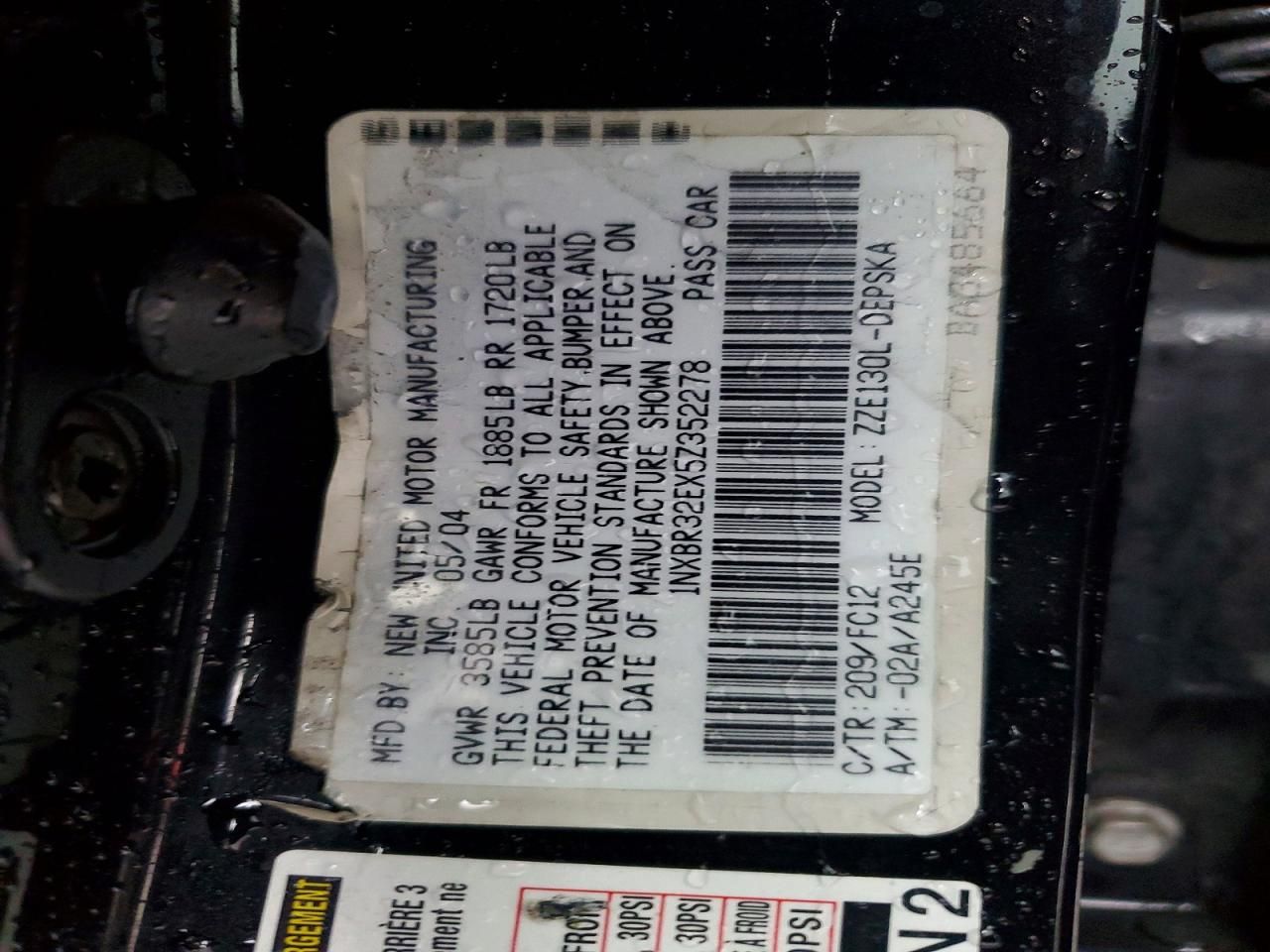 2005 Toyota Corolla ce