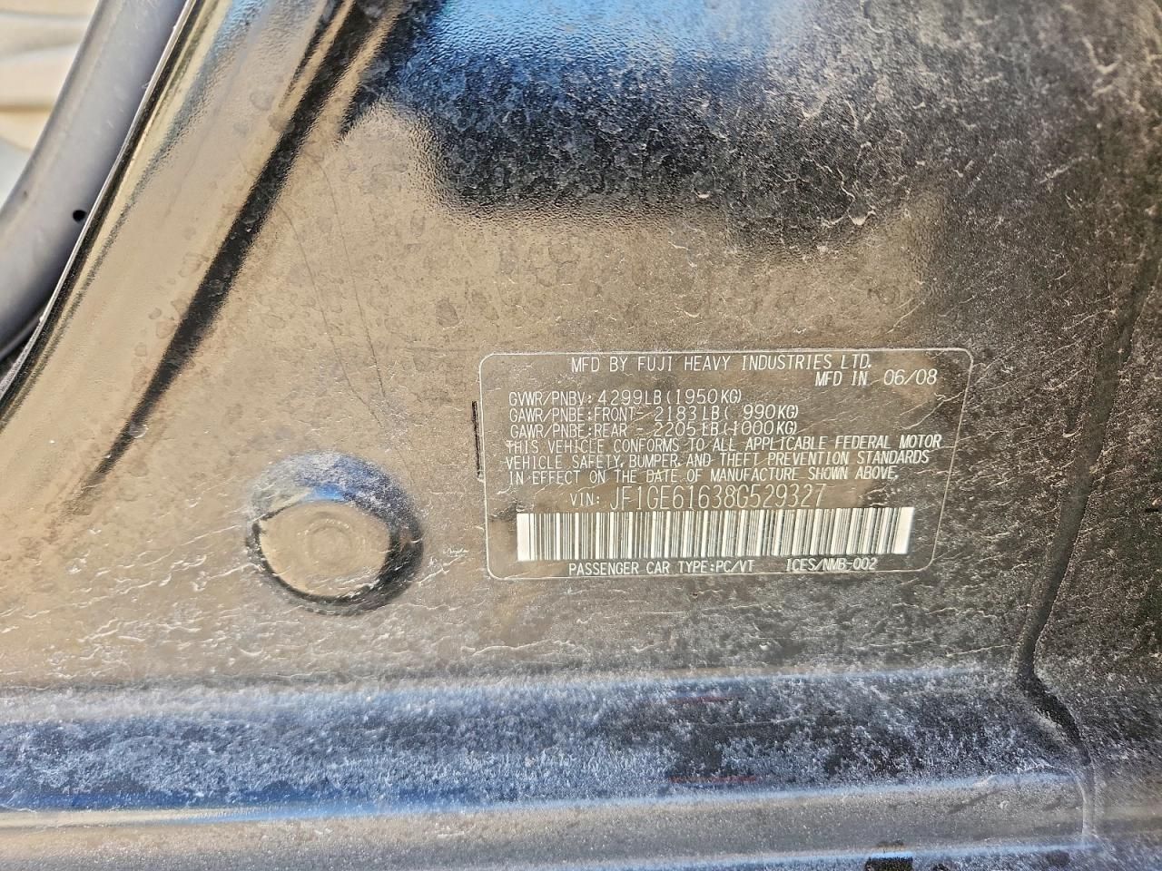 2008 Subaru Impreza 2.5i