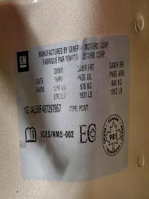 2008 Chevrolet Cobalt lt