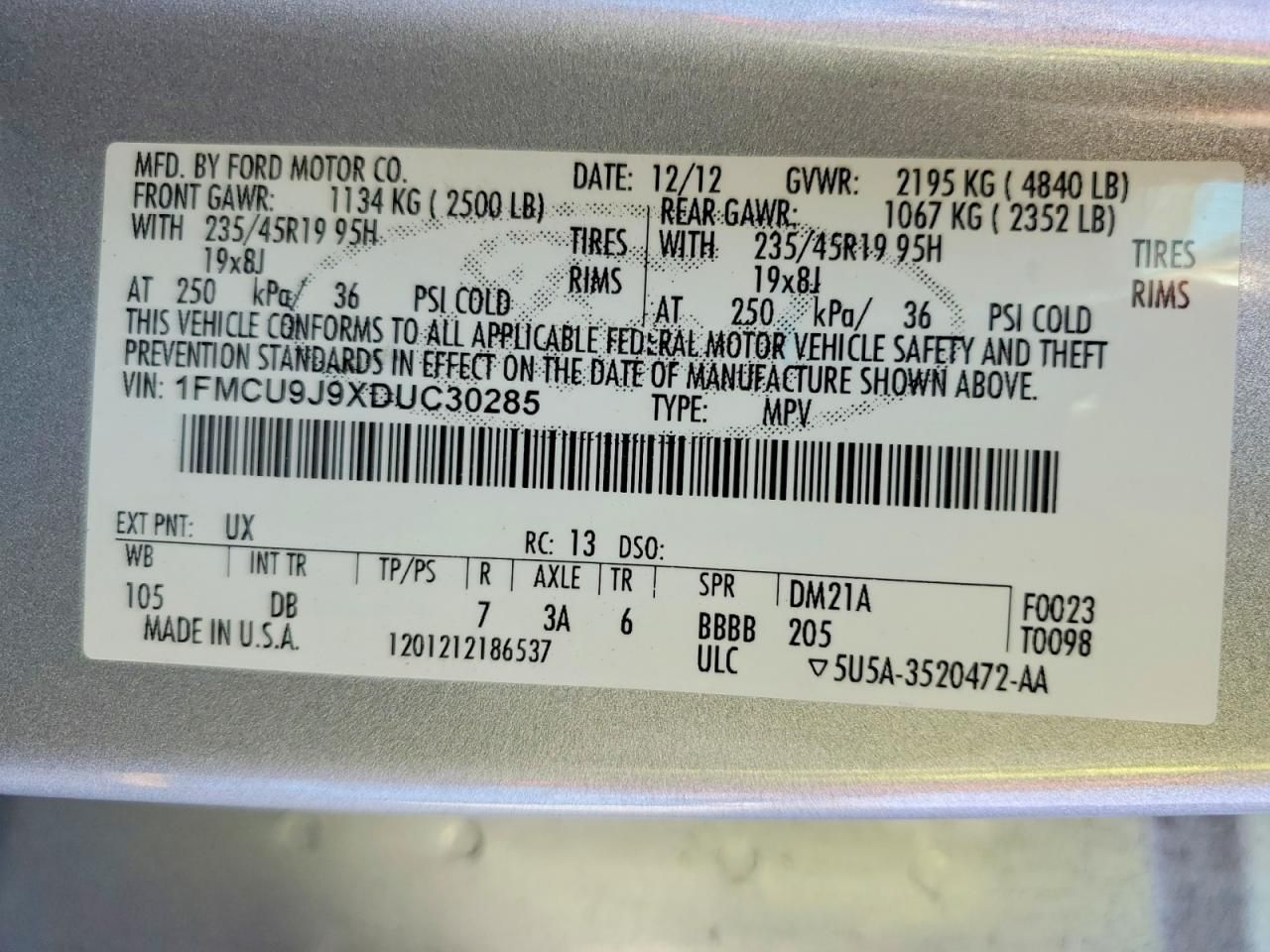 2013 Ford Escape Titanium