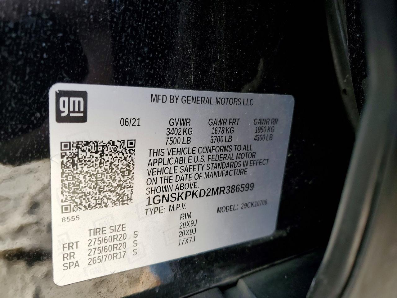 2021 Chevrolet Tahoe K1500 Z71