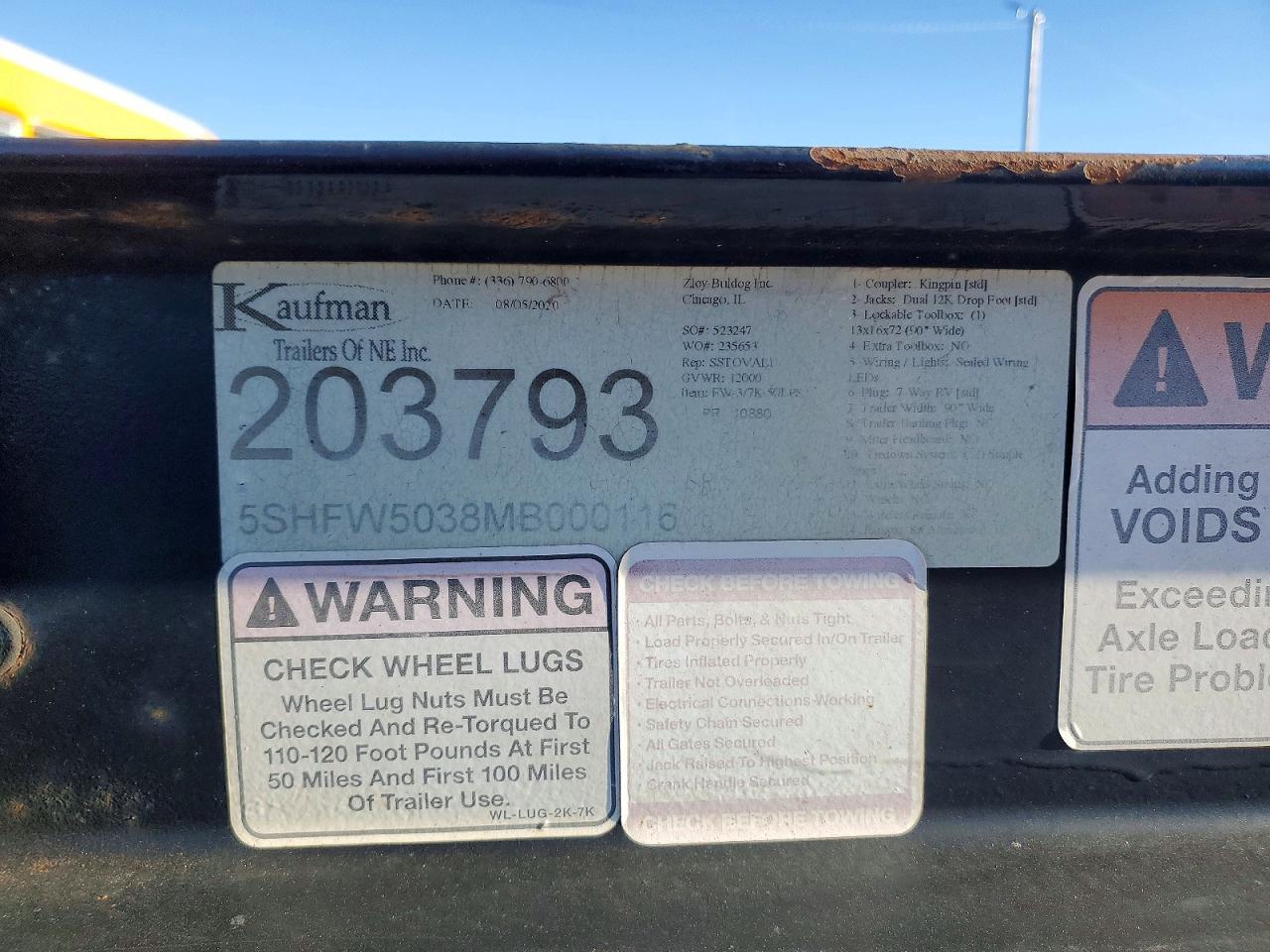 2021 Kaufman Car Carrier