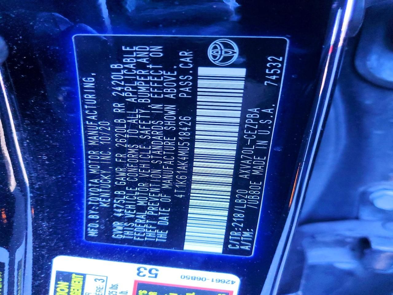 2021 Toyota Camry xse