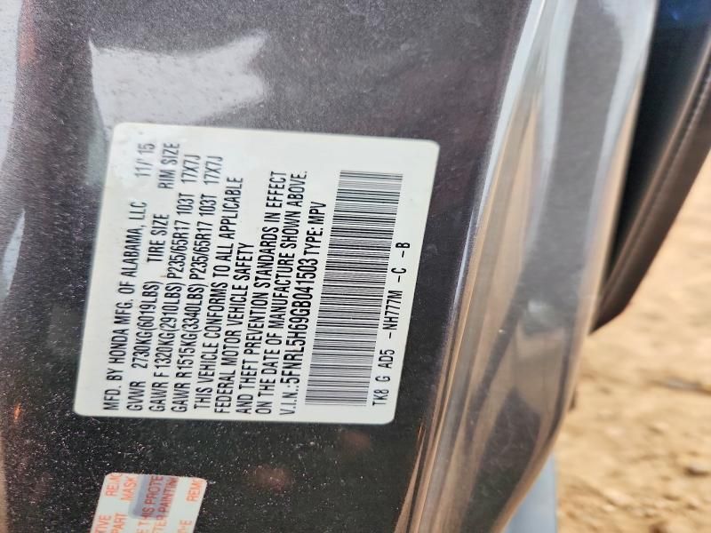 2016 Honda Odyssey exl