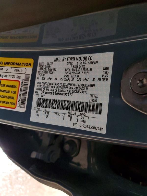 2022 Ford Bronco Sport big Bend