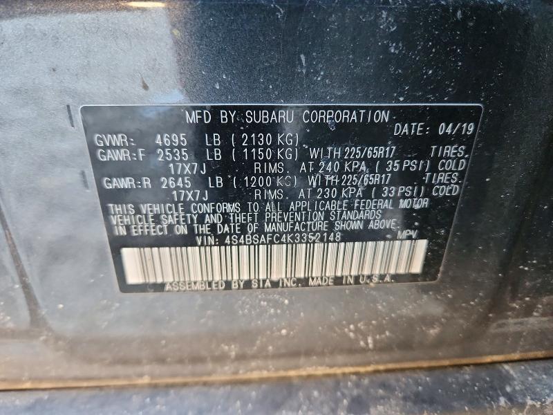 2019 Subaru Outback 2.5i Premium