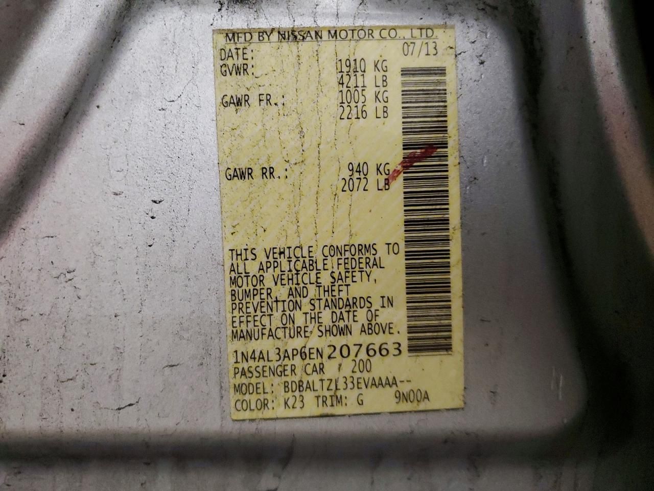 2014 Nissan Altima 2.5