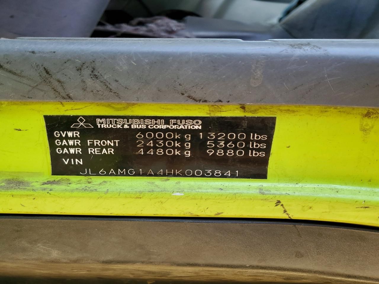 2017 Mitsubishi FE FEC52S Flatbed Truck