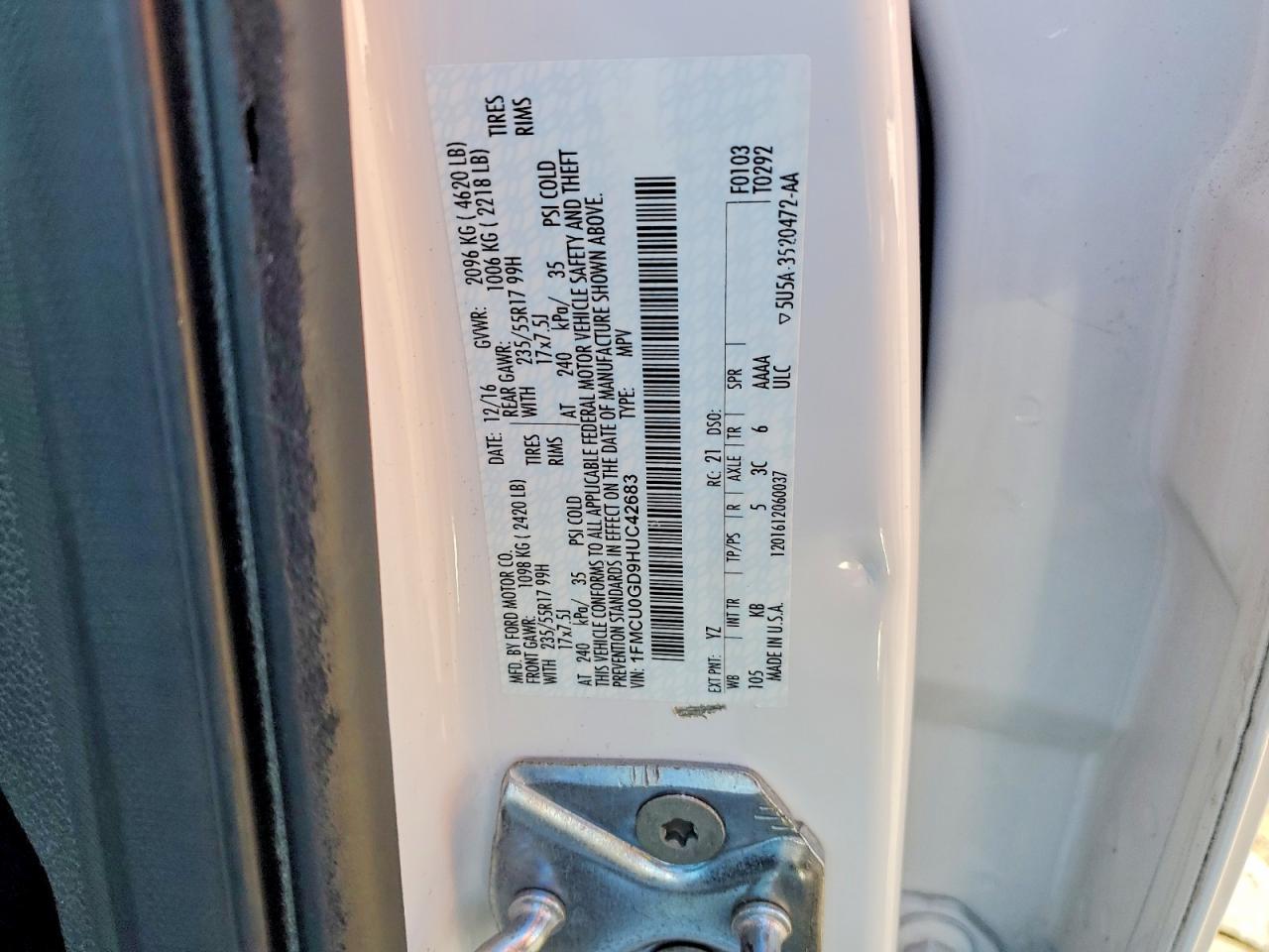 2017 Ford Escape se