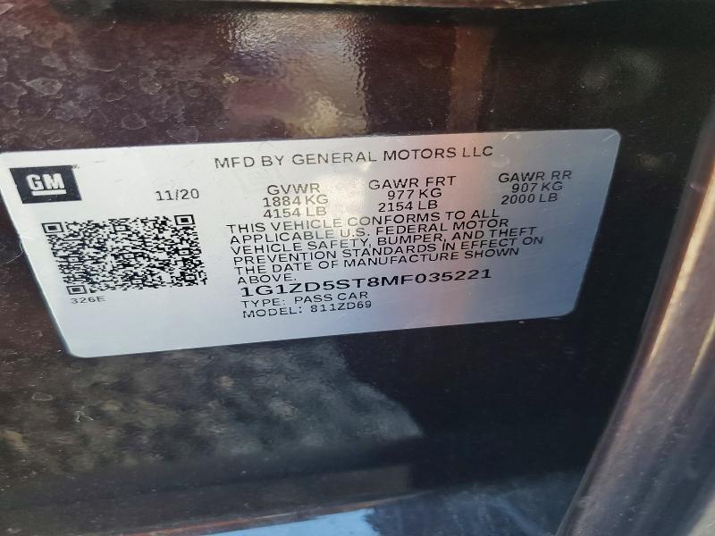 2021 Chevrolet Malibu lt