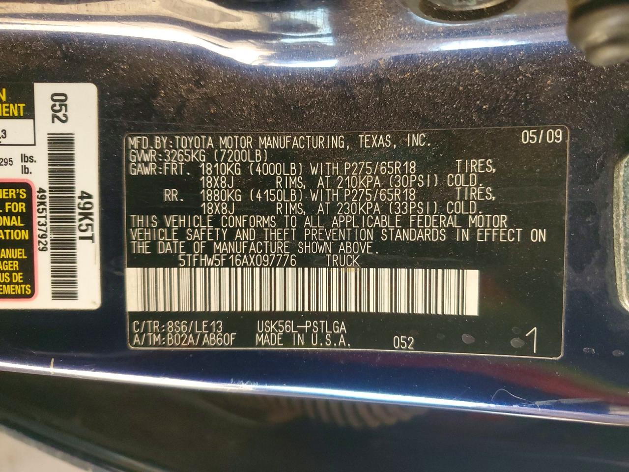 2010 Toyota Tundra Limited