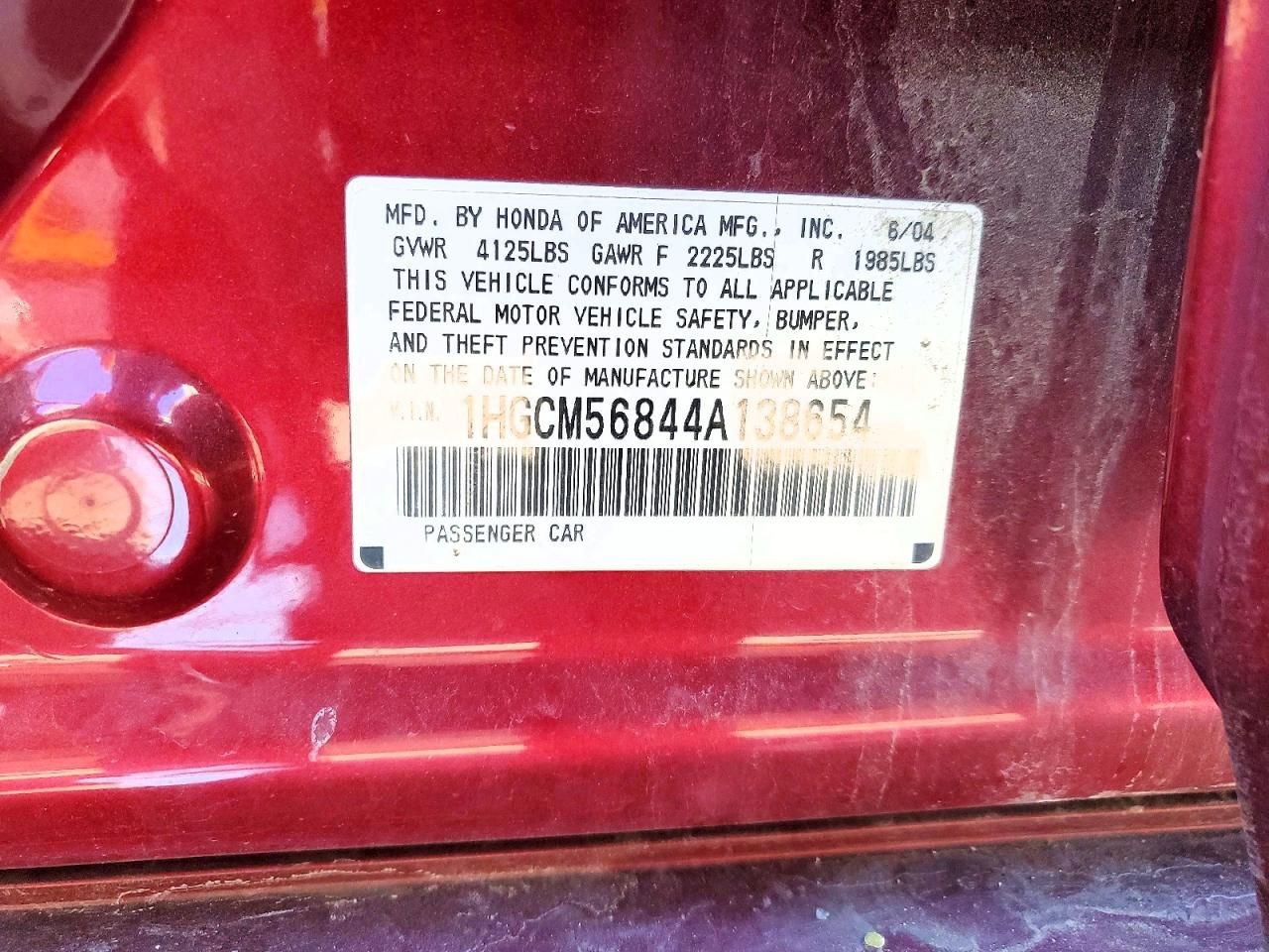 2004 Honda Accord ex