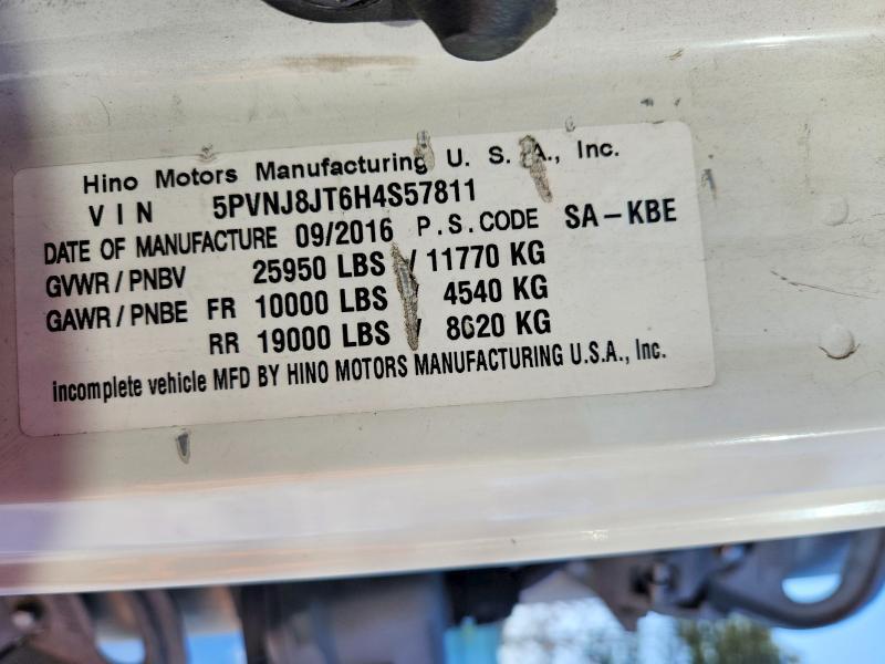 2017 Hino 258/268 Refrigerated BOX Truck