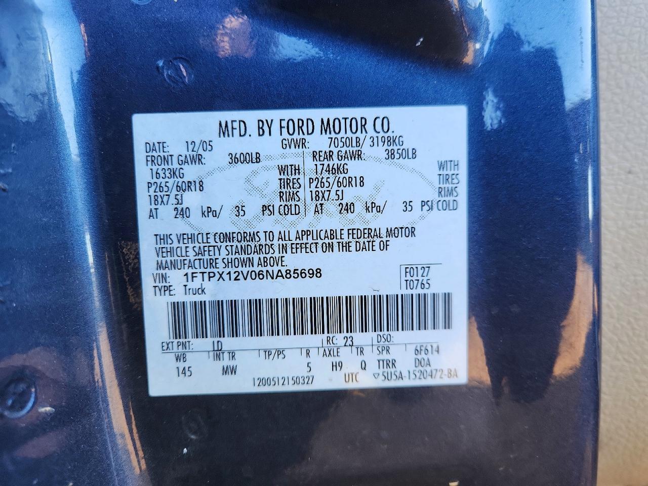 2006 Ford F150