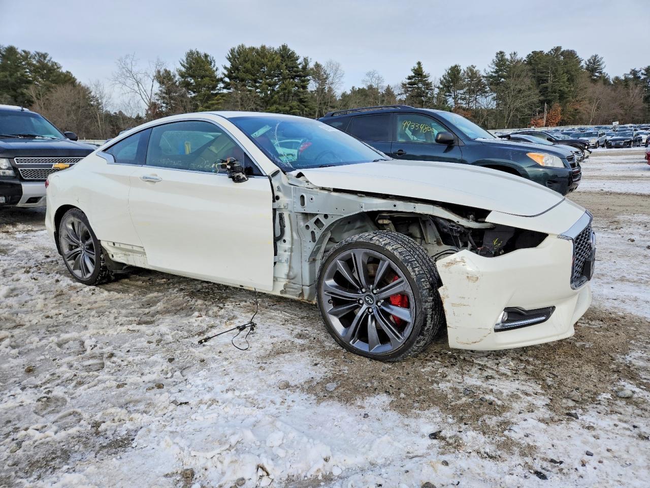 2018 Infiniti Q60 red Sport 400