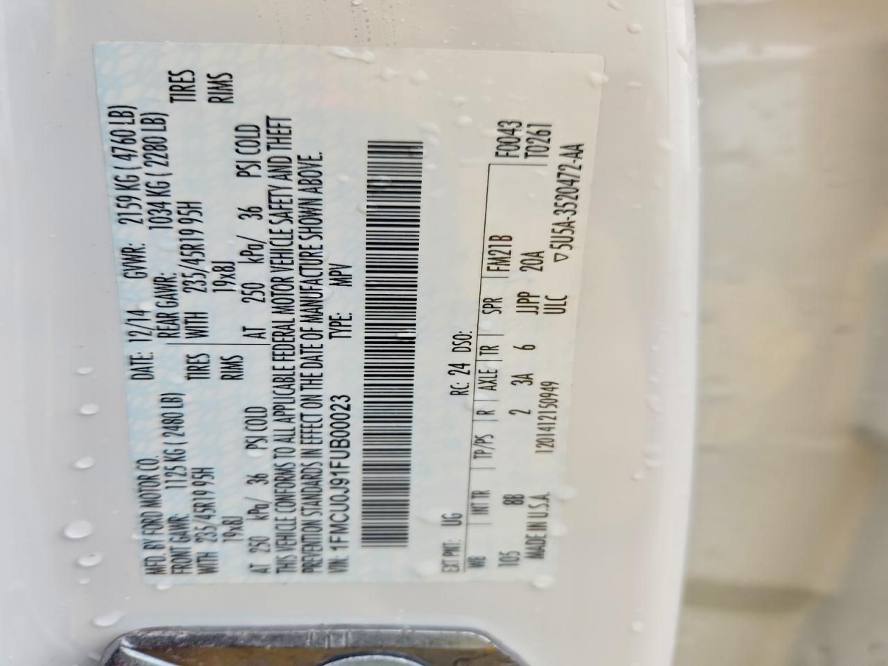 2015 Ford Escape Titanium