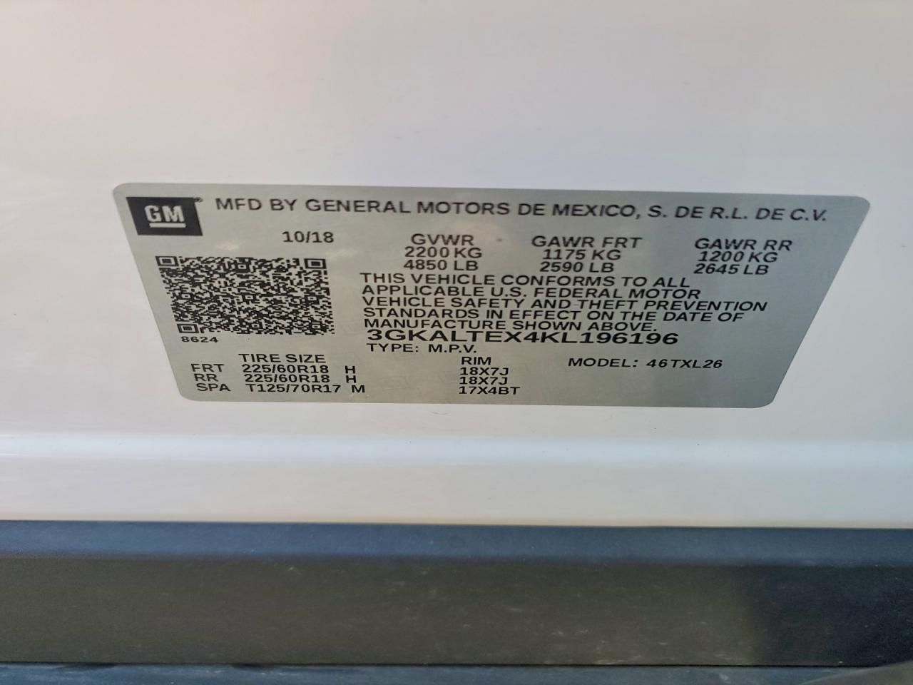 2019 GMC Terrain sle