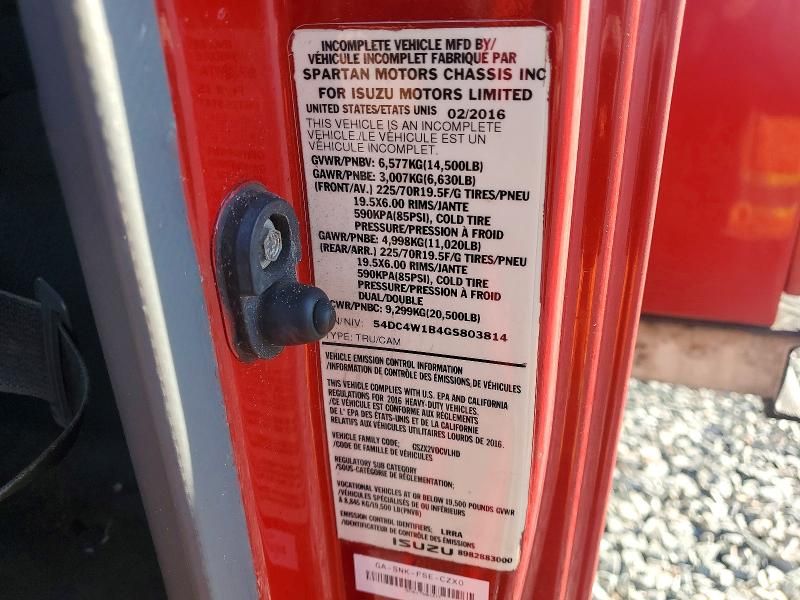 2016 Unknown 2016 Isuzu Npr-hd Sprayer Truck