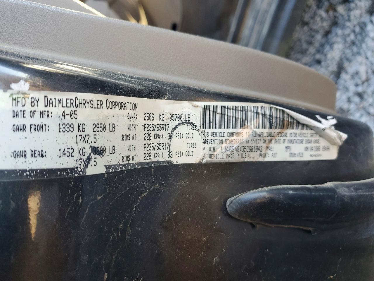 2005 Jeep Grand Cherokee Laredo