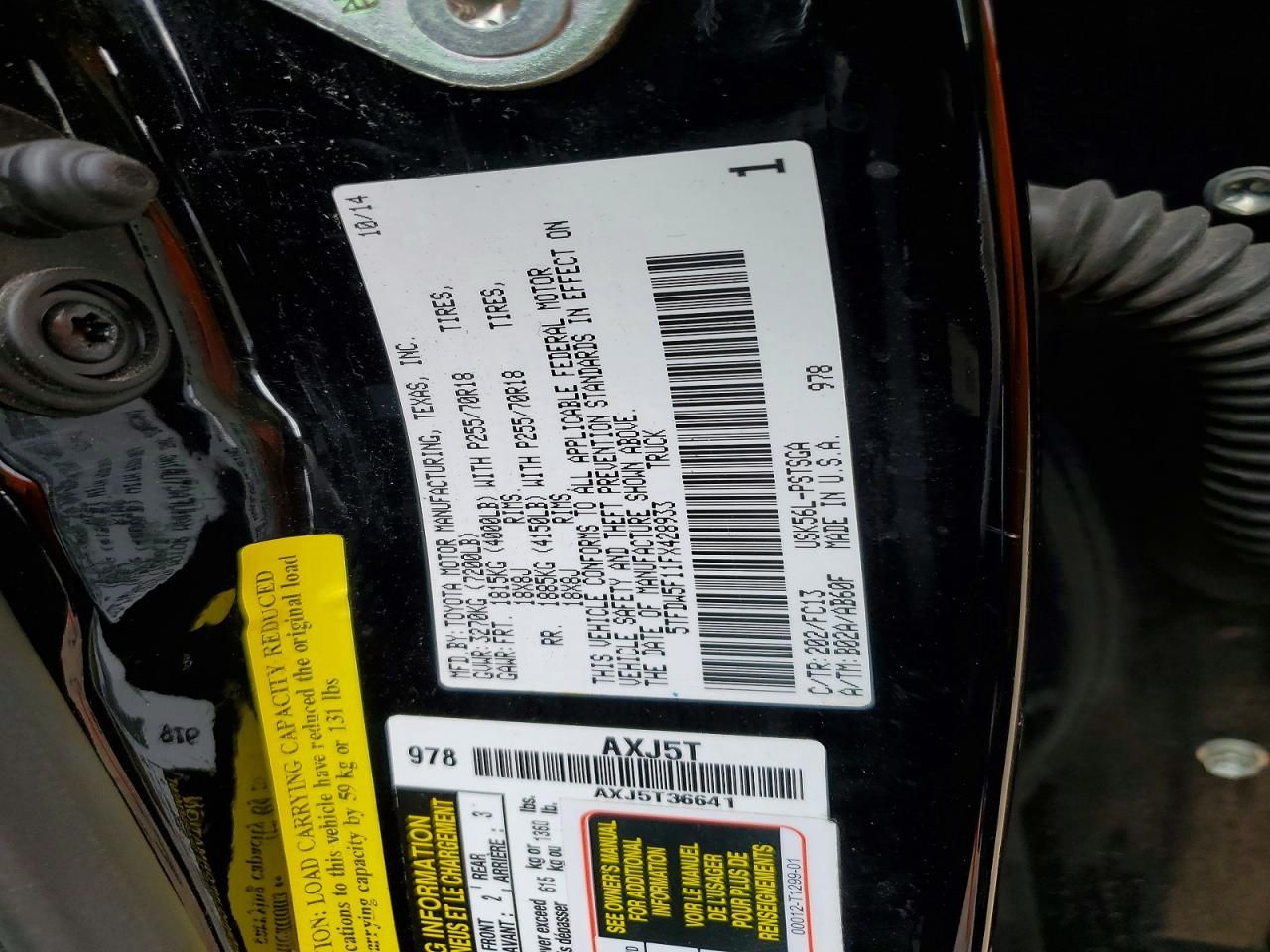 2015 Toyota Tundra Crewmax SR5