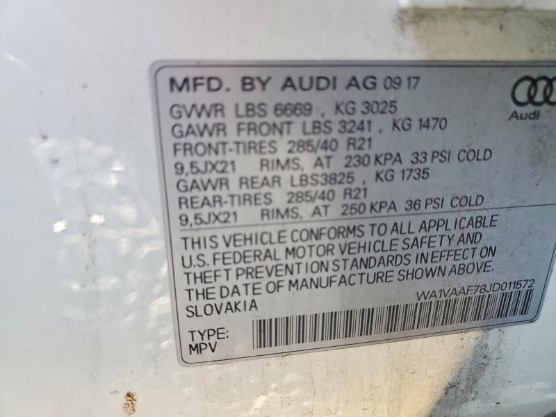 2018 Audi Q7 Prestige