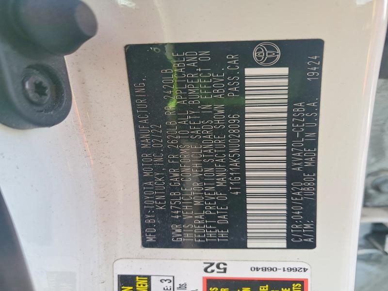 2022 Toyota Camry se