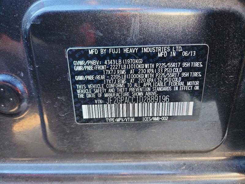 2013 Subaru Xv Crosstrek 2.0 Premium