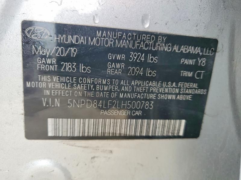 2020 Hyundai Elantra sel