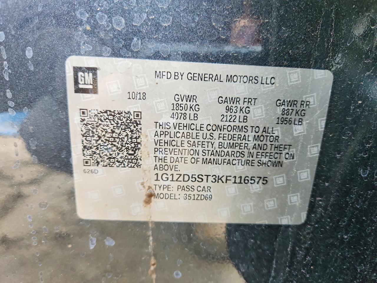 2019 Chevrolet Malibu lt
