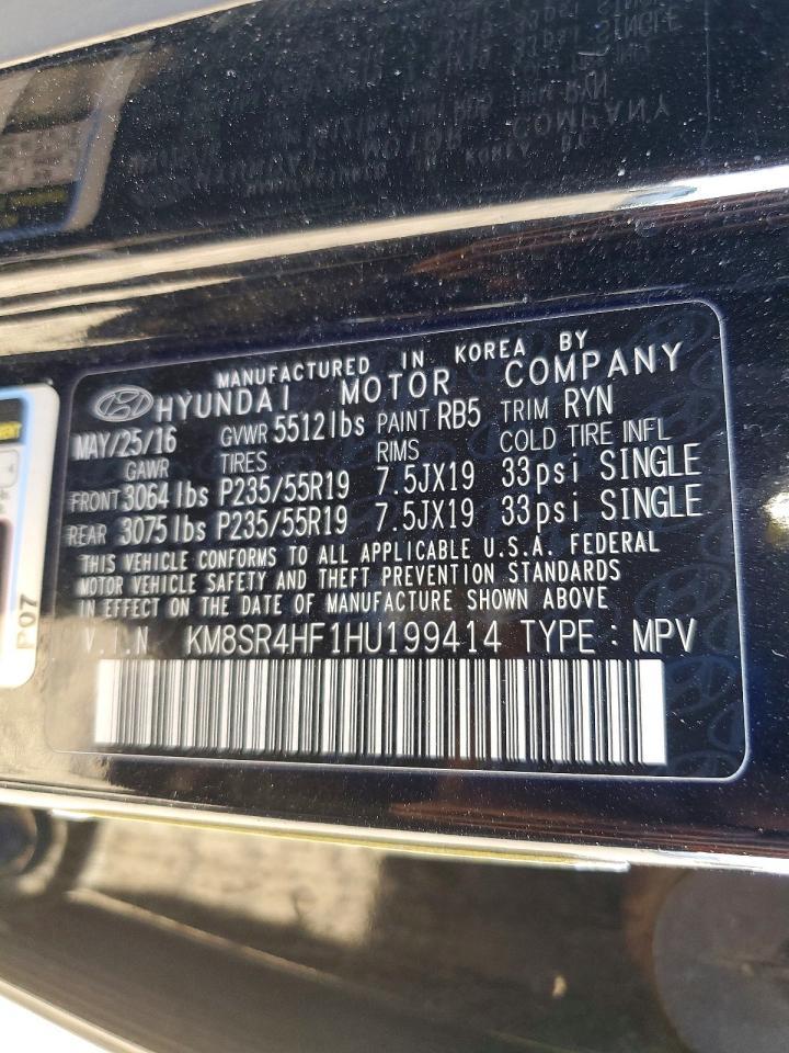 2017 Hyundai Santa fe se Ultimate
