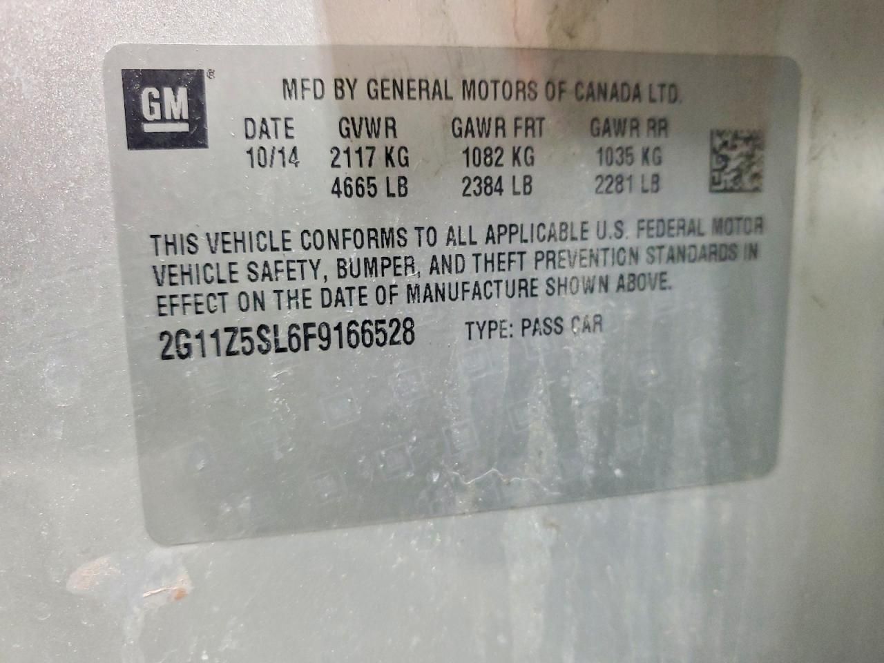 2015 Chevrolet Impala ls