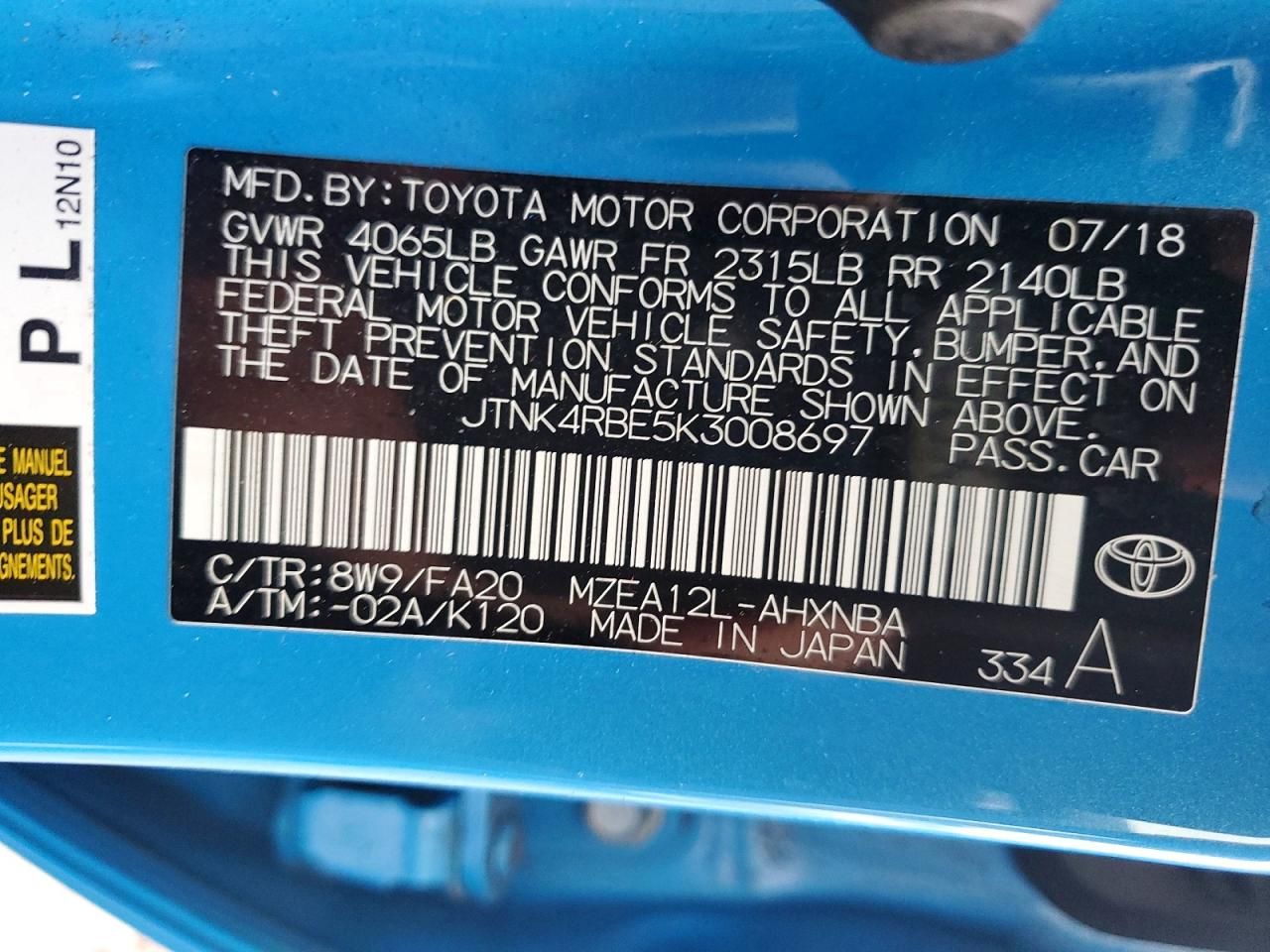 2019 Toyota Corolla se