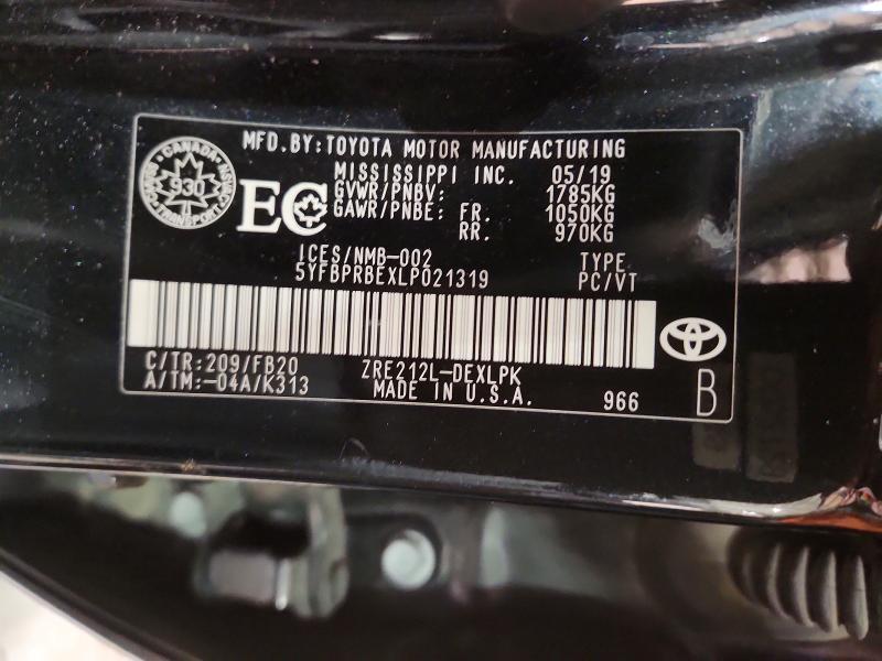 2020 Toyota Corolla le