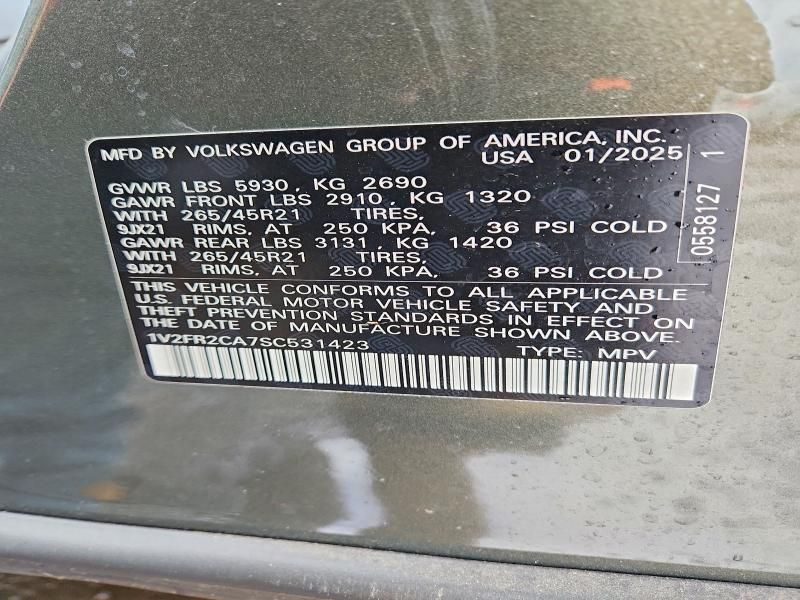 2025 Volkswagen Atlas sel Premium R-line