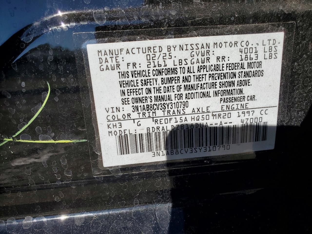 2025 Nissan Sentra sv