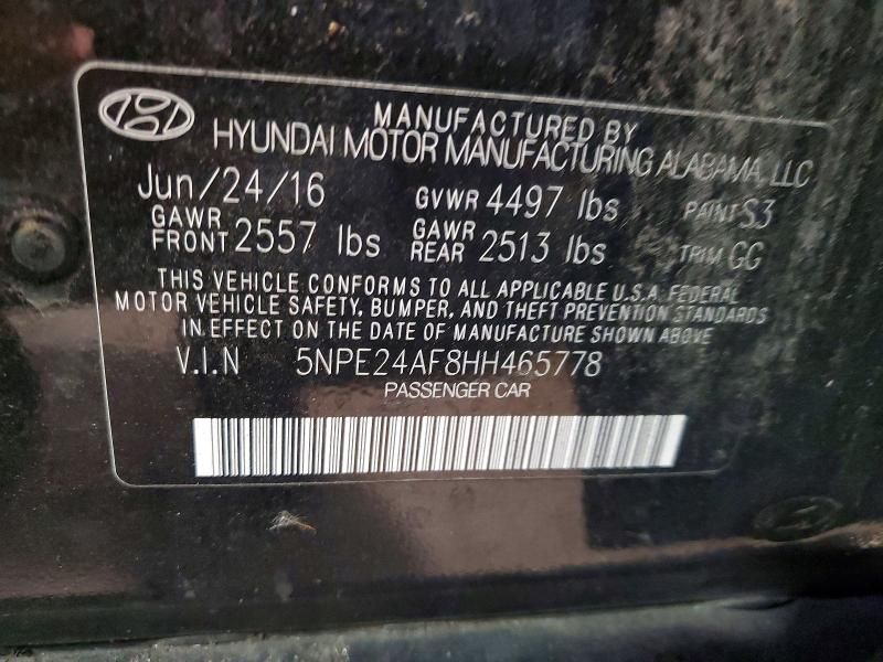 2017 Hyundai Sonata se