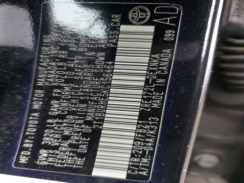 2019 Toyota Corolla l