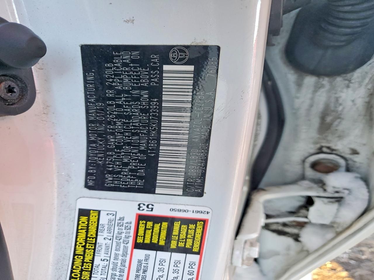 2019 Toyota Camry xse