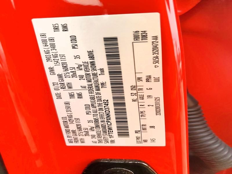 2022 Ford F150 Supercrew