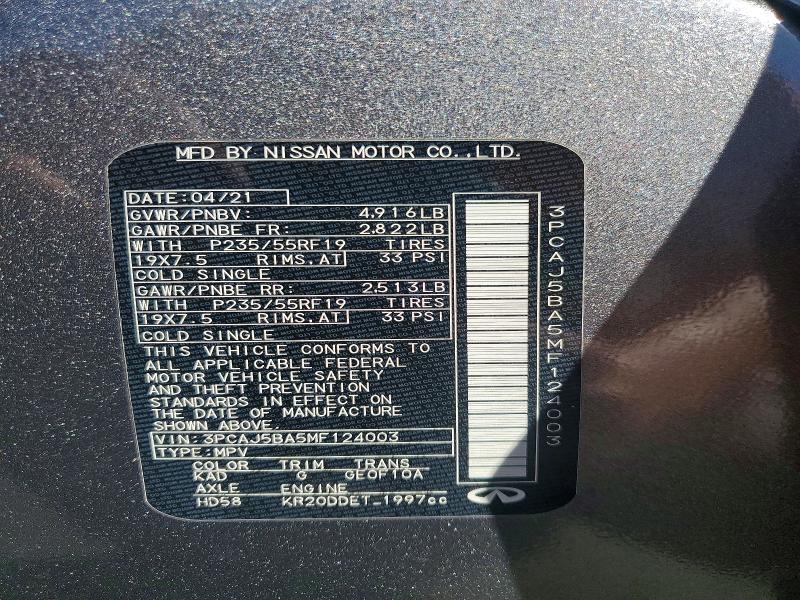 2021 Infiniti Qx50 Luxe