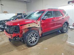 Salvage cars for sale from Copart Elgin, IL: 2017 Ford Explorer Sport