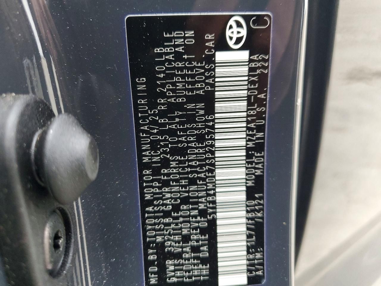 2025 Toyota Corolla le