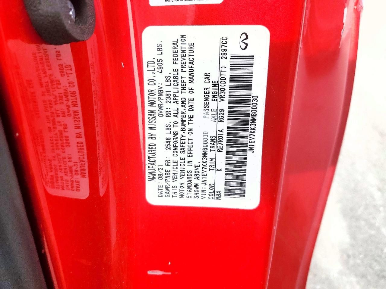 2022 Infiniti Q60 Luxe