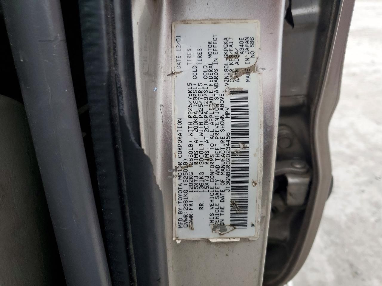 2002 Toyota 4runner SR5