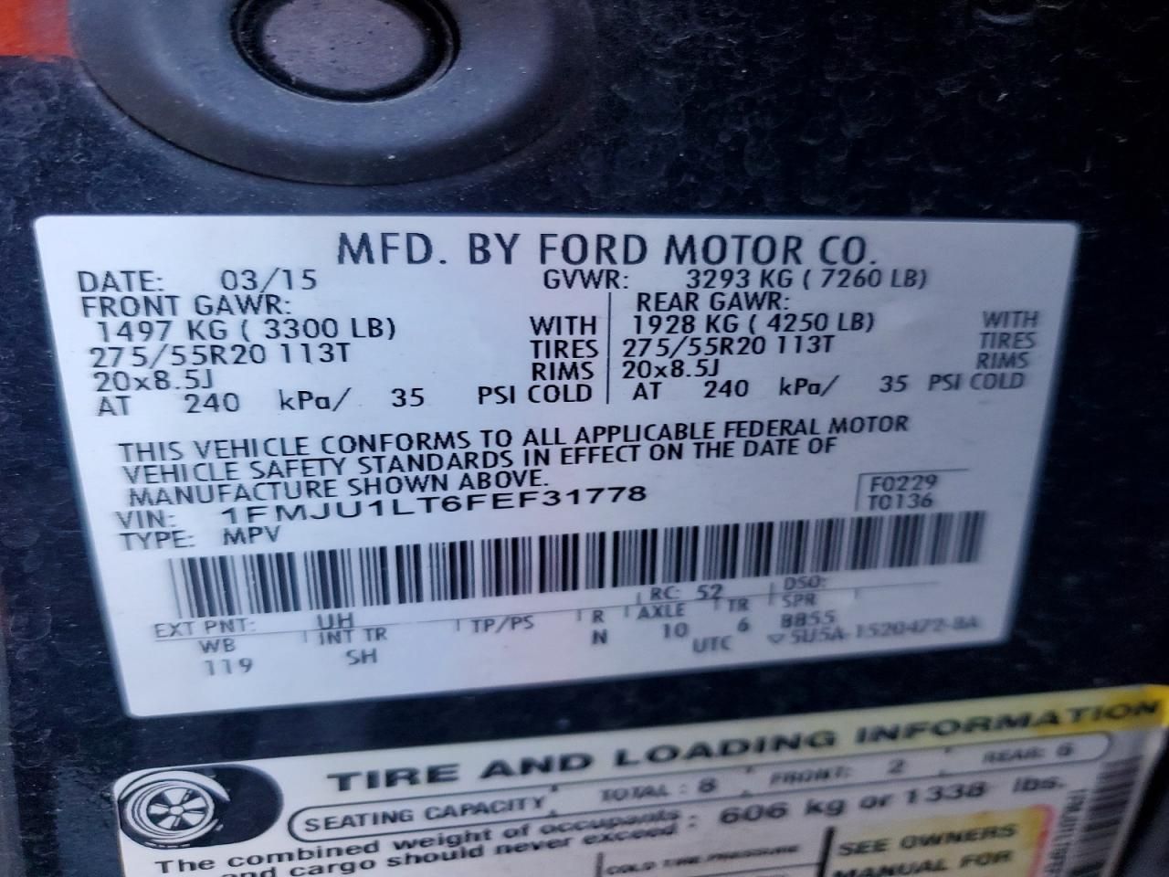 2015 Ford Expedition Platinum