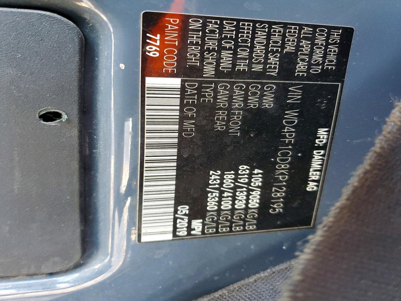 2019 Mercedes-Benz Sprinter 2500/3500