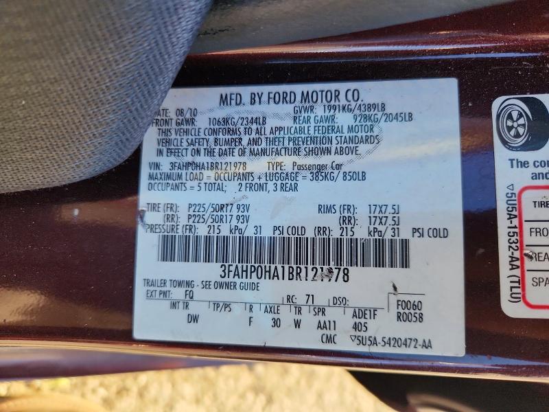 2011 Ford Fusion se