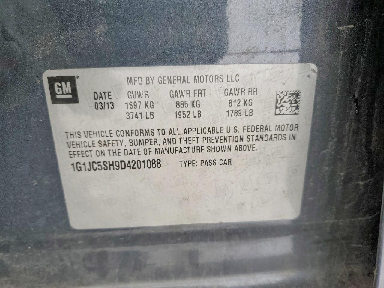 2013 Chevrolet Sonic lt