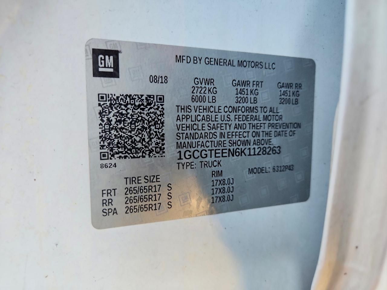 2019 Chevrolet Colorado ZR2